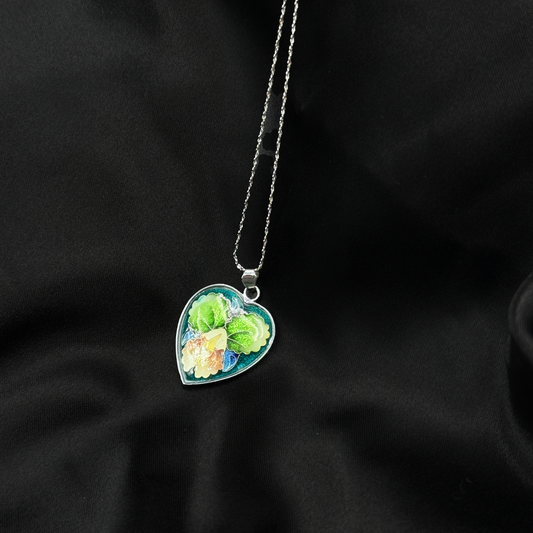 Boho Enamel Heart Charm